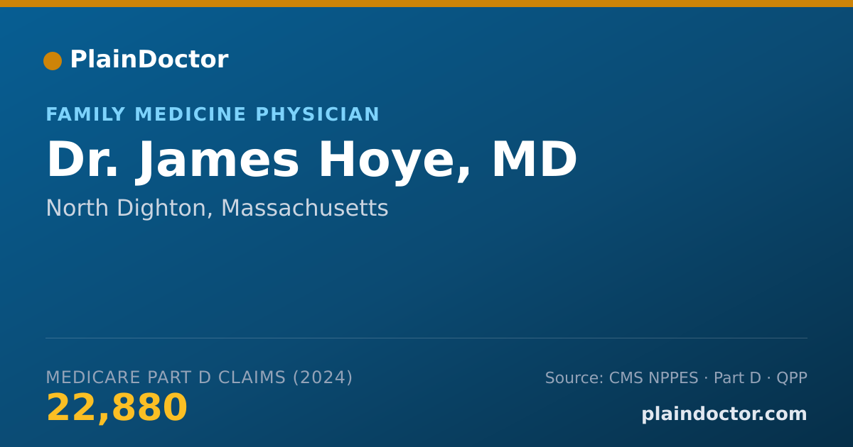 Shareable card for James Hoye, MD - Family Medicine Physician, North Dighton, MA