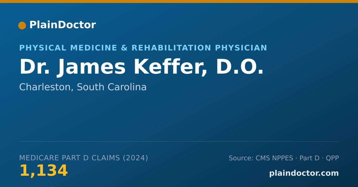 Shareable card for James Keffer, D.O. - Physical Medicine & Rehabilitation Physician, Charleston, SC