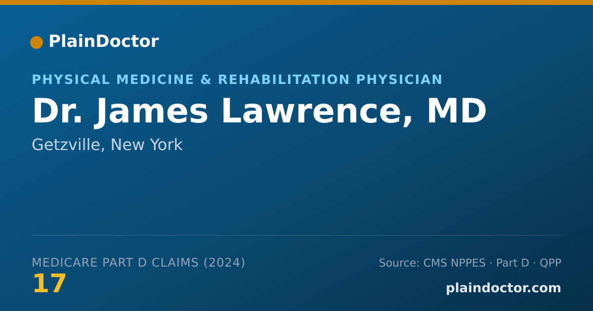 Shareable card for James Lawrence, MD - Physical Medicine & Rehabilitation Physician, Getzville, NY