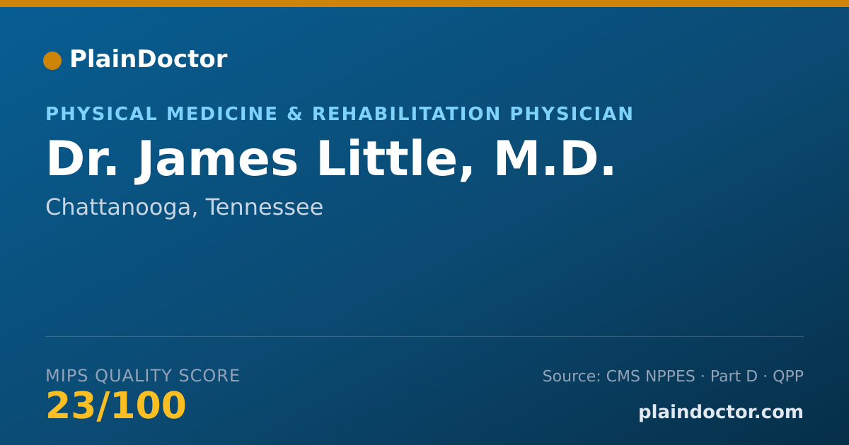 Shareable card for James Little, M.D. - Physical Medicine & Rehabilitation Physician, Chattanooga, TN