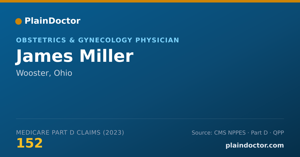 Shareable card for James Miller - Obstetrics & Gynecology Physician, Wooster, OH
