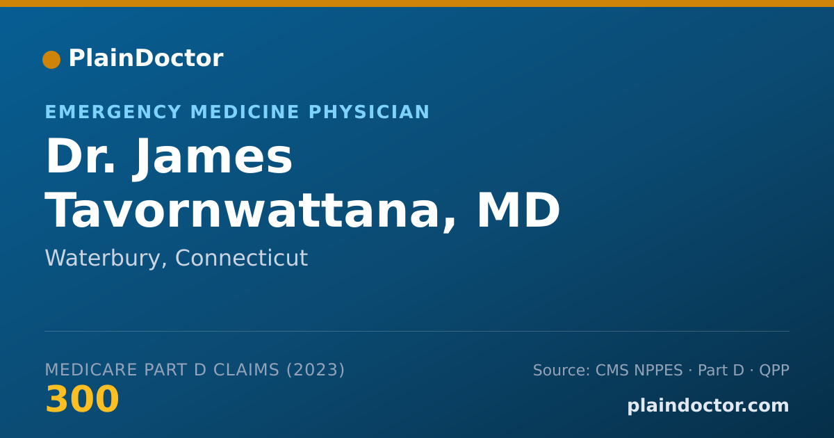 Shareable card for James Tavornwattana, MD - Emergency Medicine Physician, Waterbury, CT