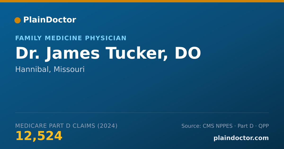 Shareable card for James Tucker, DO - Family Medicine Physician, Hannibal, MO