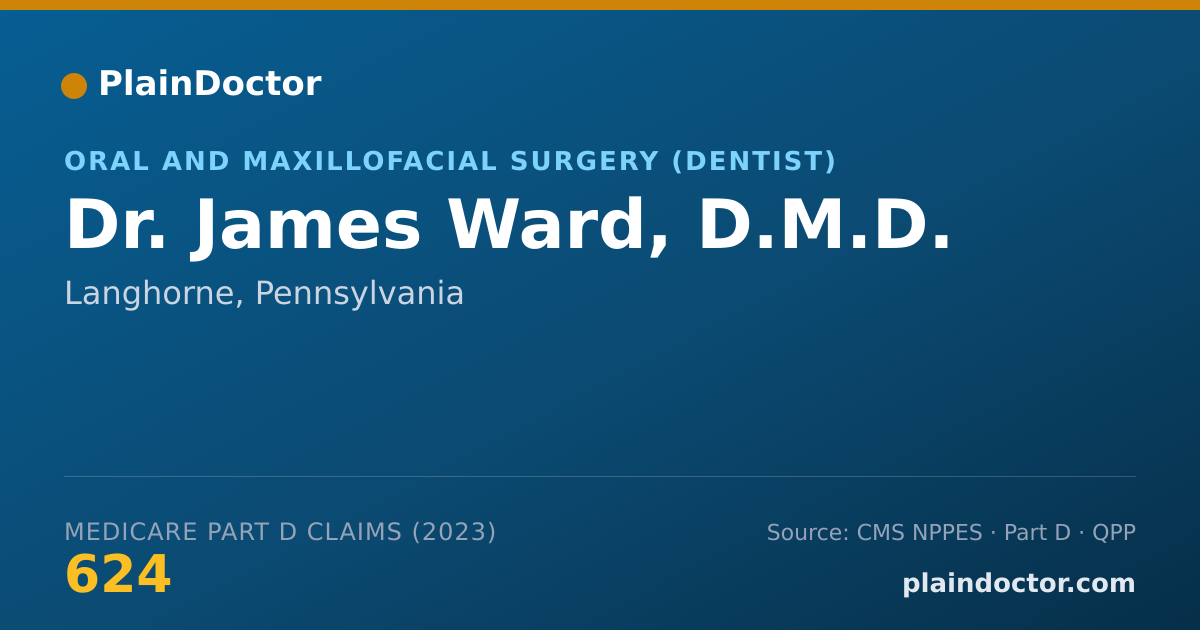 Shareable card for James Ward, D.M.D. - Oral and Maxillofacial Surgery (Dentist), Langhorne, PA