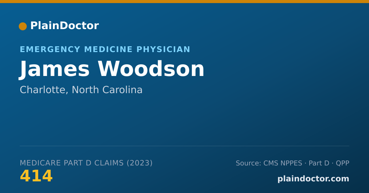 Shareable card for James Woodson - Emergency Medicine Physician, Charlotte, NC