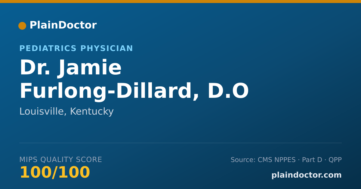 Shareable card for Jamie Furlong-Dillard, D.O - Pediatrics Physician, Louisville, KY