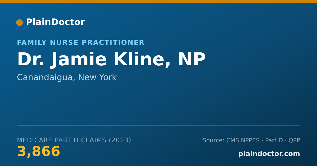 Shareable card for Jamie Kline, NP - Family Nurse Practitioner, Canandaigua, NY