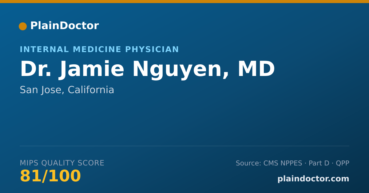 Shareable card for Jamie Nguyen, MD - Internal Medicine Physician, San Jose, CA