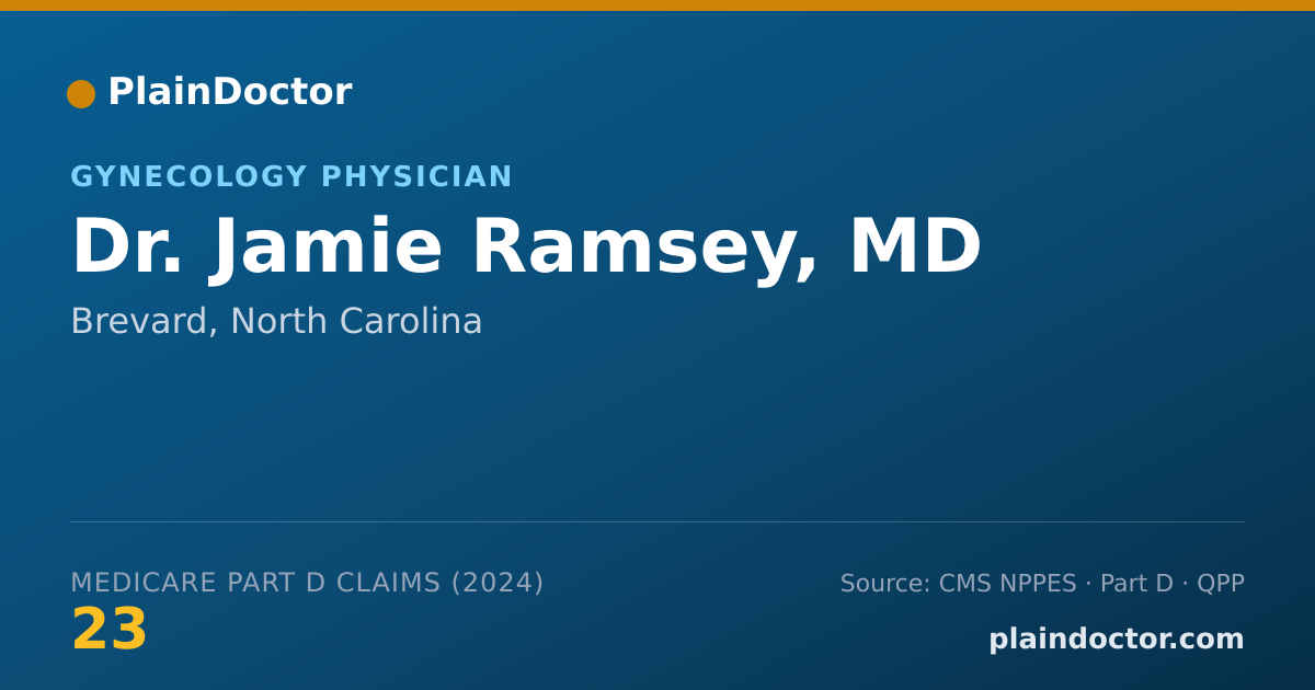 Shareable card for Jamie Ramsey, MD - Obstetrics Physician, Brevard, NC