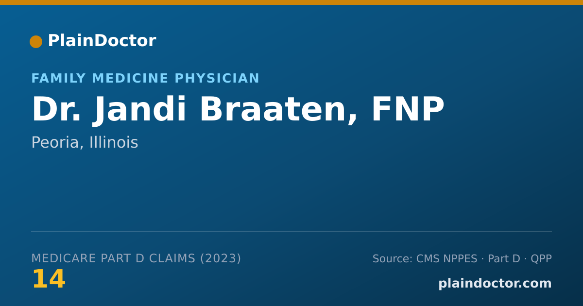 Shareable card for Jandi Braaten, FNP - Family Medicine Physician, Peoria, IL