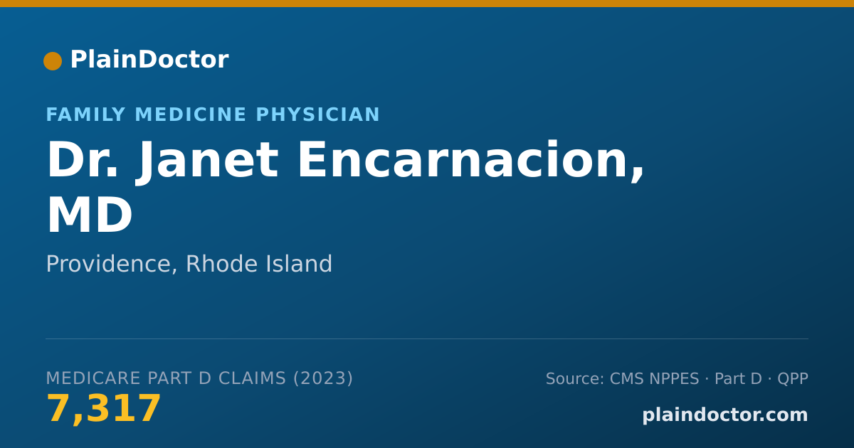 Shareable card for Janet Encarnacion, MD - Family Medicine Physician, Providence, RI