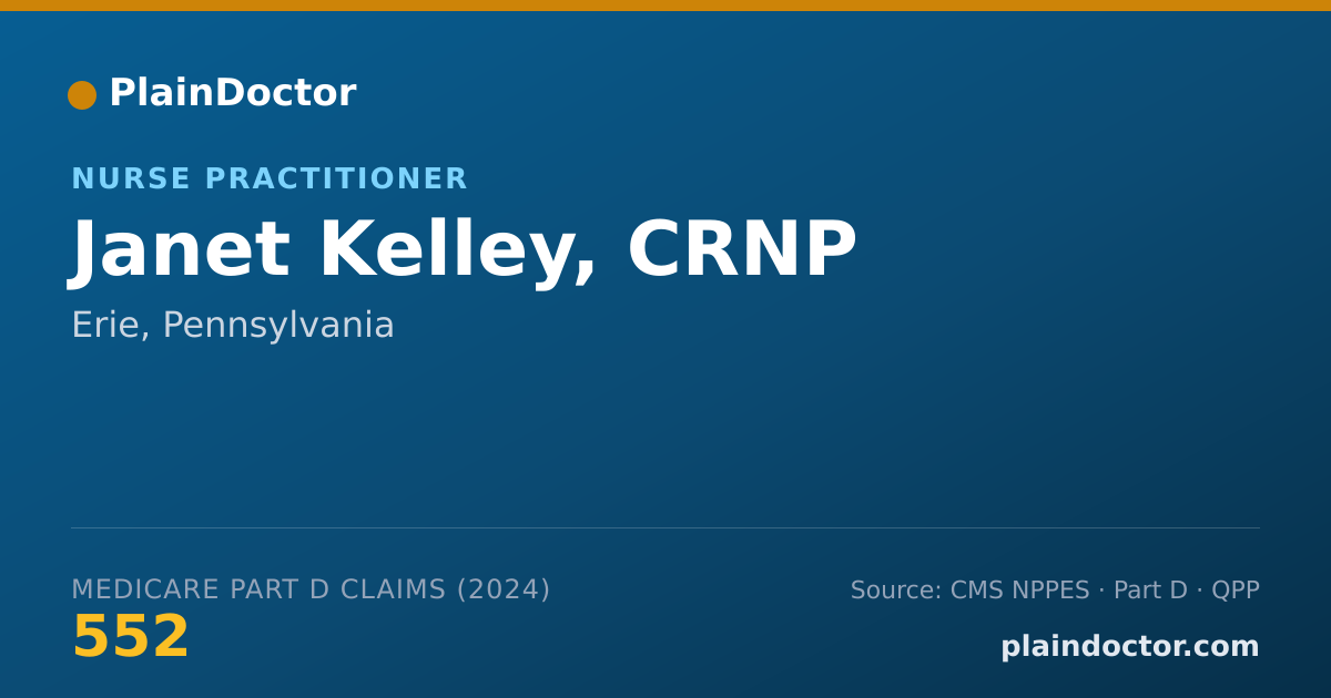 Shareable card for Janet Kelley, CRNP - Adult Health Nurse Practitioner, Erie, PA