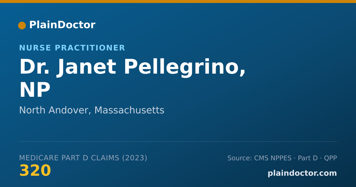 Shareable card for Janet Pellegrino, NP - Nurse Practitioner, North Andover, MA