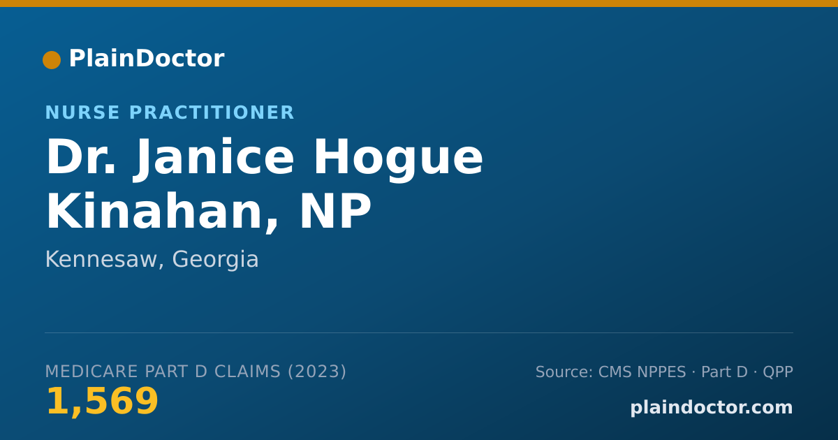 Shareable card for Janice Hogue Kinahan, NP - Nurse Practitioner, Kennesaw, GA