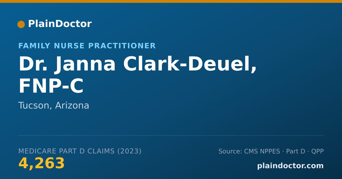 Shareable card for Janna Clark-Deuel, FNP-C - Family Nurse Practitioner, Tucson, AZ