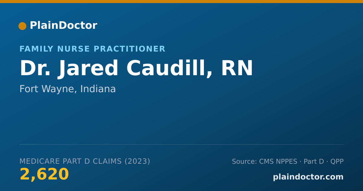 Shareable card for Jared Caudill, RN - Family Nurse Practitioner, Fort Wayne, IN