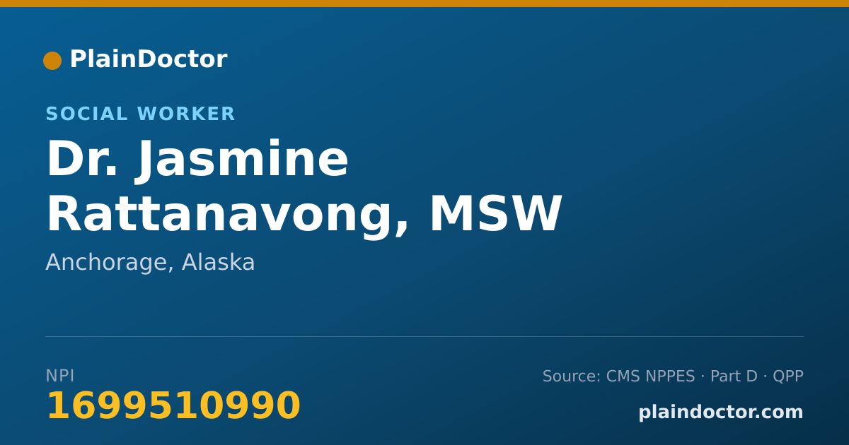Shareable card for Jasmine Rattanavong, MSW - Social Worker, Anchorage, AK