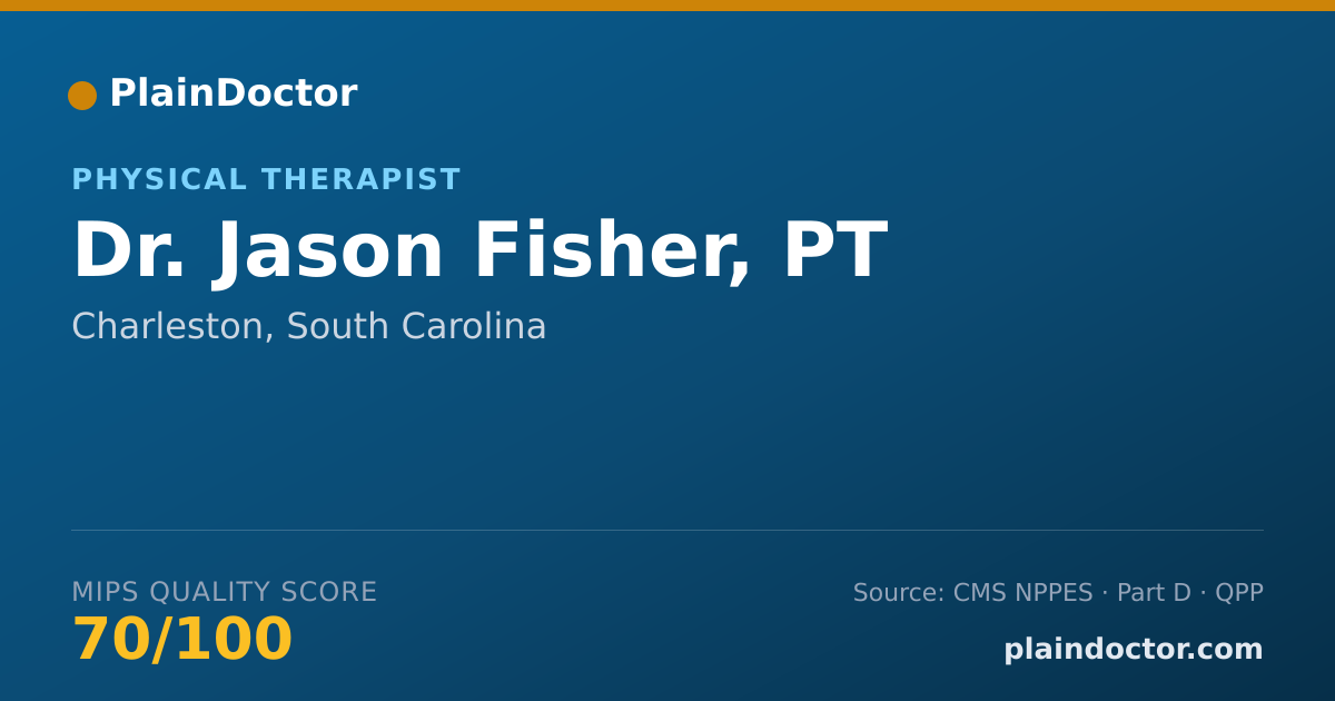 Shareable card for Jason Fisher, PT - Physical Therapist, Charleston, SC