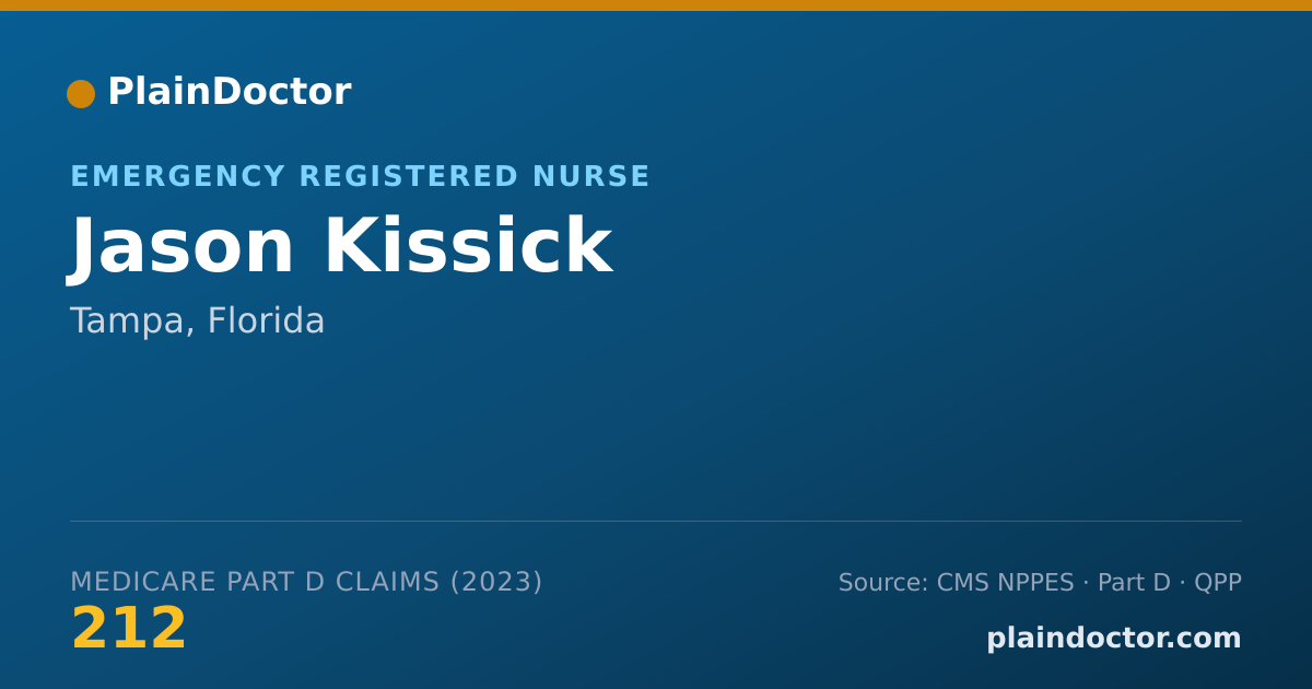 Shareable card for Jason Kissick - Emergency Registered Nurse, Tampa, FL