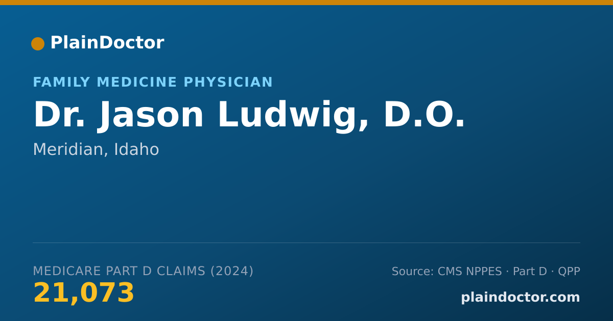 Shareable card for Jason Ludwig, D.O. - Family Medicine Physician, Meridian, ID