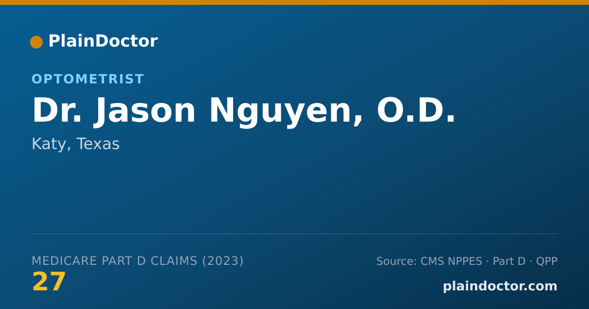 Shareable card for Jason Nguyen, O.D. - Optometrist, Katy, TX