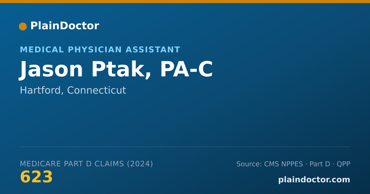 Shareable card for Jason Ptak, PA-C - Physician Assistant, Hartford, CT