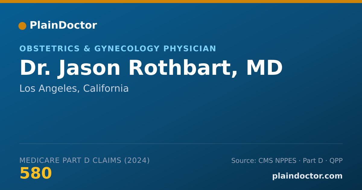 Shareable card for Jason Rothbart, MD - Obstetrics & Gynecology Physician, Los Angeles, CA