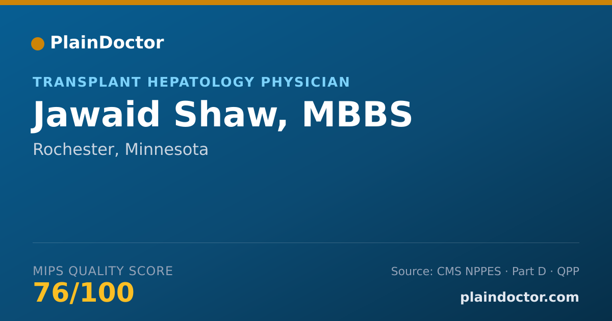 Shareable card for Jawaid Shaw, MD - Student in an Organized Health Care Education/Training Program, Richmond, VA
