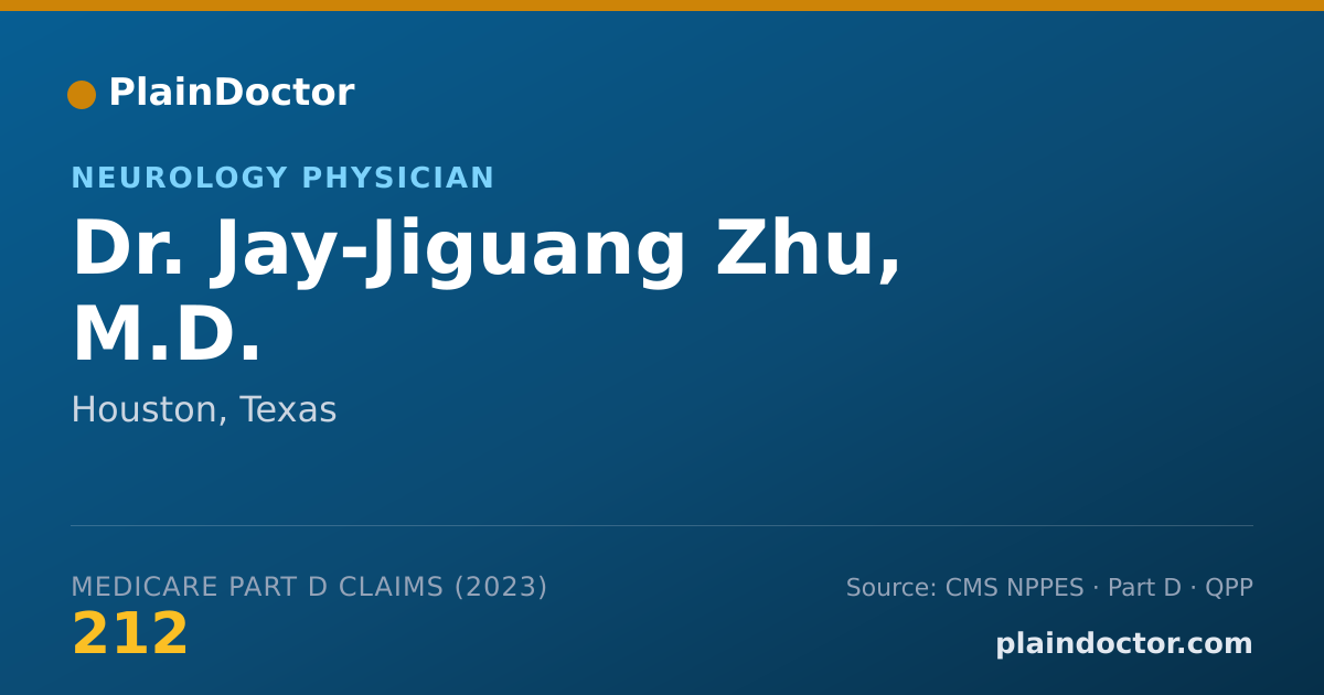 Shareable card for Jay-Jiguang Zhu, M.D. - Neurology Physician, Houston, TX