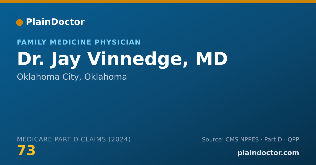 Shareable card for Jay Vinnedge, MD - Family Medicine Physician, Oklahoma City, OK