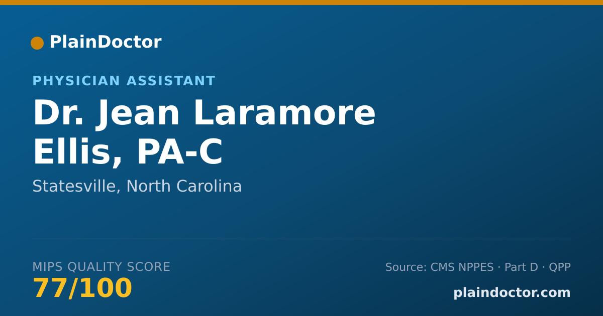 Shareable card for Jean Laramore Ellis, PA-C - Physician Assistant, Statesville, NC