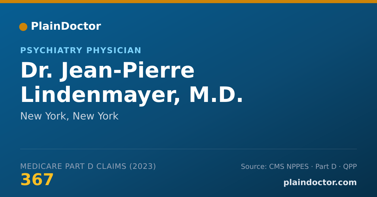 Shareable card for Jean-Pierre Lindenmayer, M.D. - Psychiatry Physician, New York, NY
