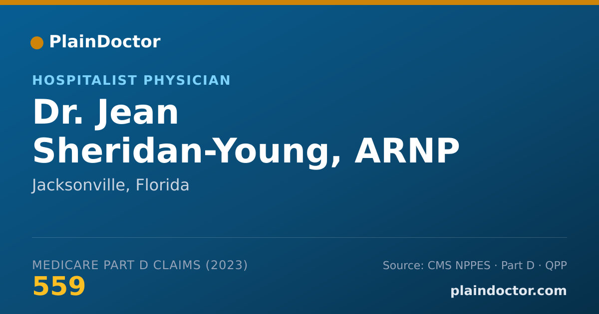 Shareable card for Jean Sheridan-Young, ARNP - Hospitalist Physician, Jacksonville, FL