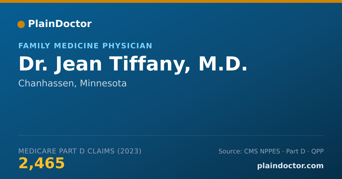 Shareable card for Jean Tiffany, M.D. - Family Medicine Physician, Chanhassen, MN