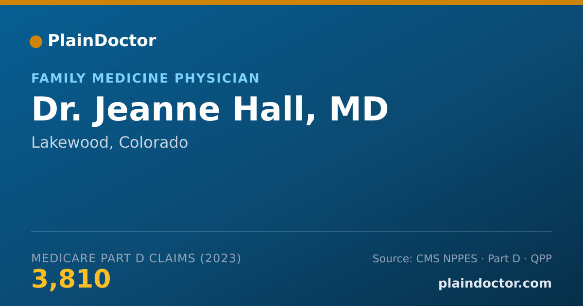 Shareable card for Jeanne Hall, MD - Family Medicine Physician, Lakewood, CO