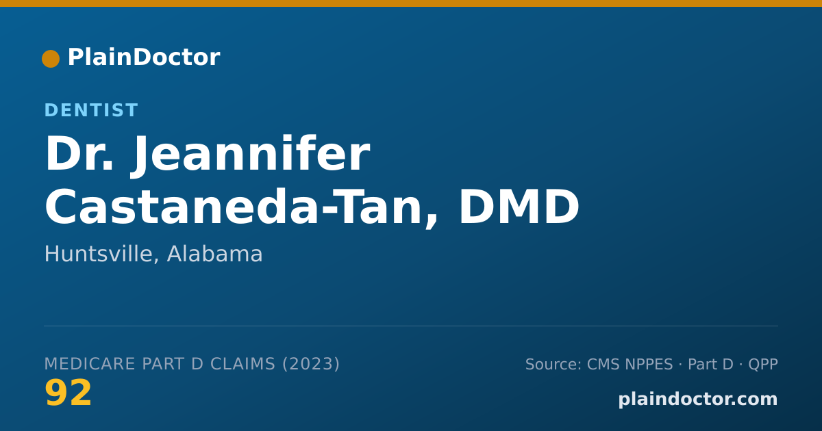 Shareable card for Jeannifer Castaneda-Tan, DMD - Dentist, Huntsville, AL