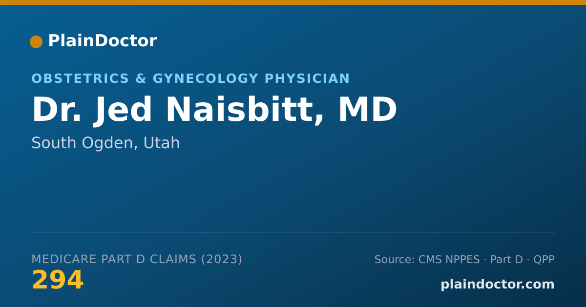 Shareable card for Jed Naisbitt, MD - Obstetrics & Gynecology Physician, South Ogden, UT