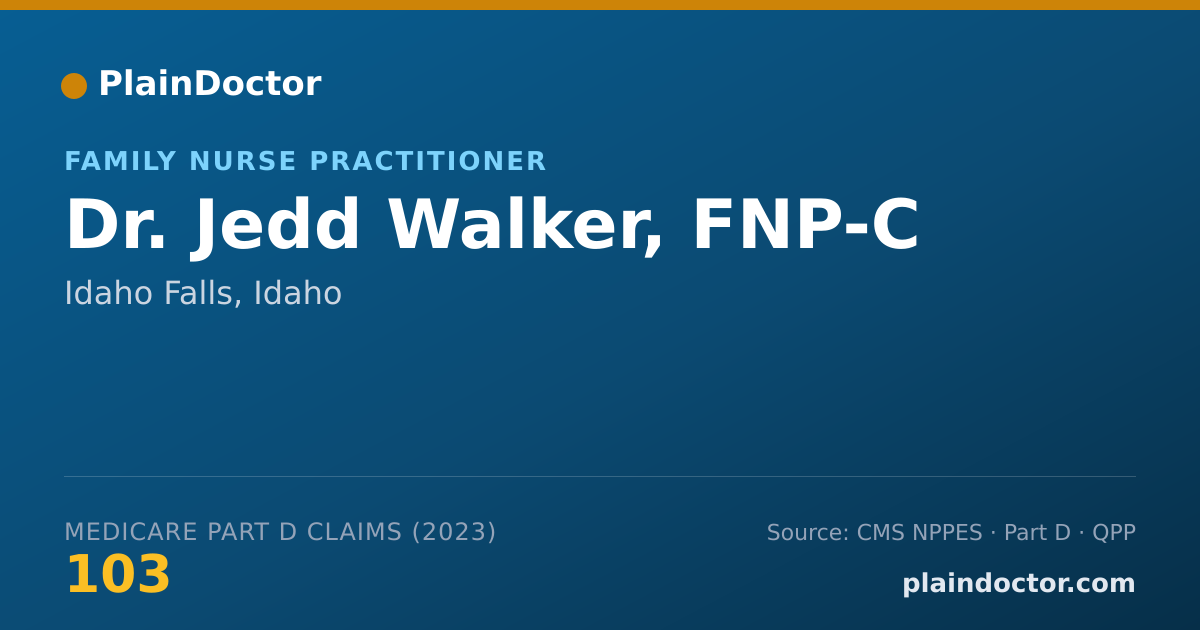 Shareable card for Jedd Walker, FNP-C - Family Nurse Practitioner, Idaho Falls, ID
