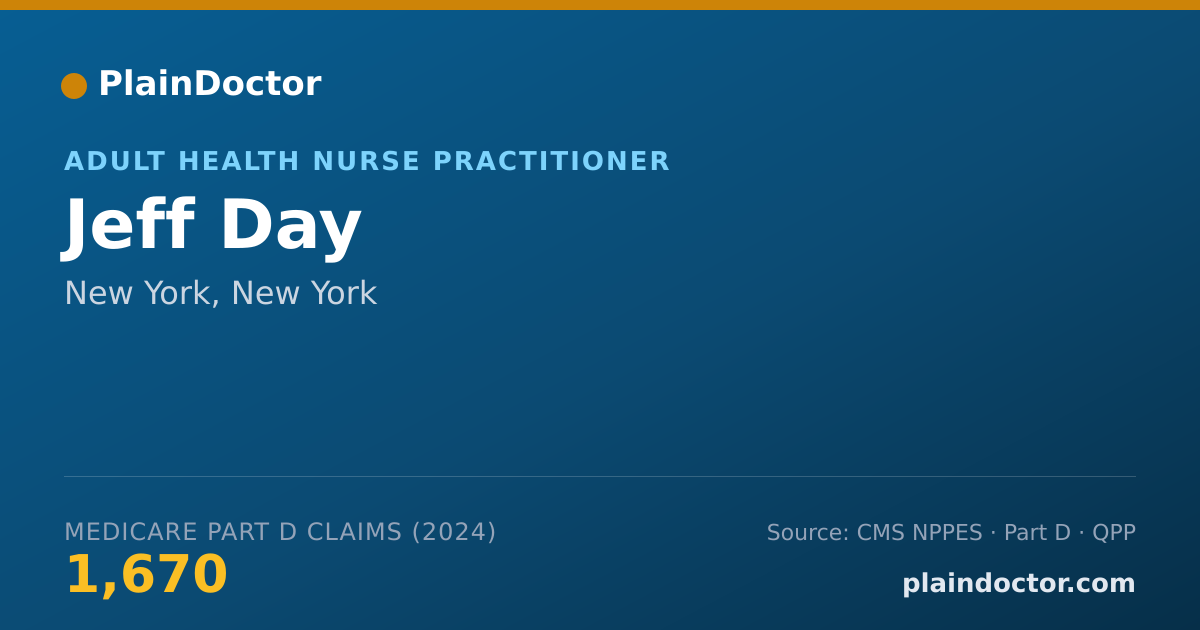 Shareable card for Jeff Day - Adult Health Nurse Practitioner, New York, NY