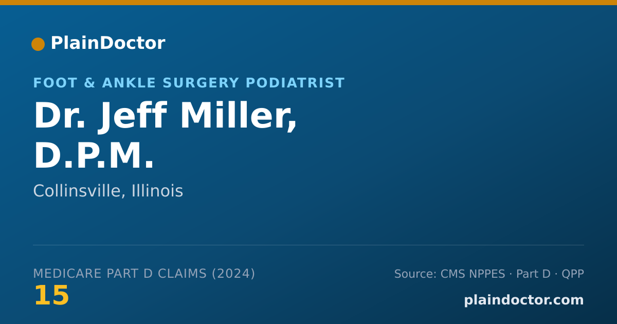 Shareable card for Jeff Miller, D.P.M. - Foot & Ankle Surgery Podiatrist, Collinsville, IL