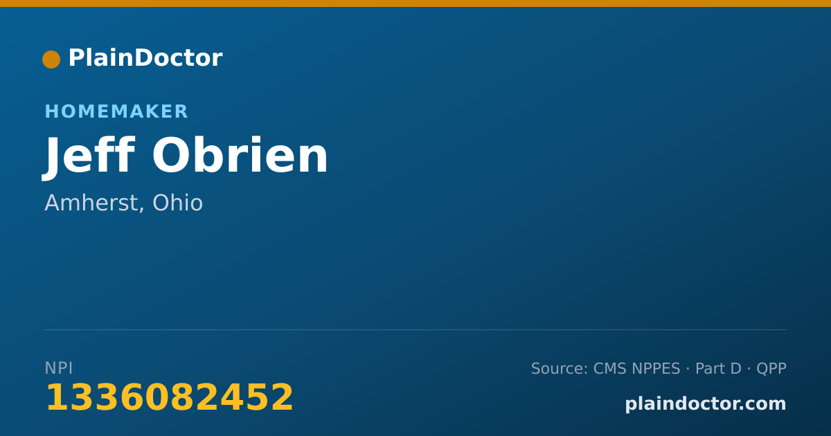 Shareable card for Jeff Obrien - Driver, Amherst, OH