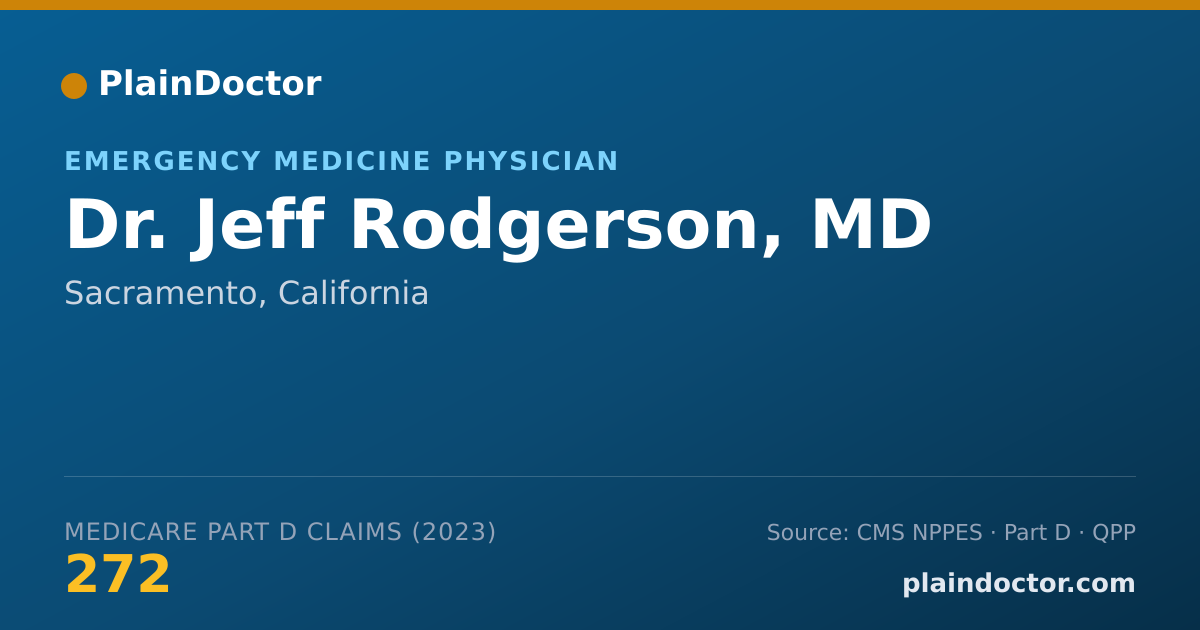 Shareable card for Jeff Rodgerson, MD - Emergency Medicine Physician, Sacramento, CA