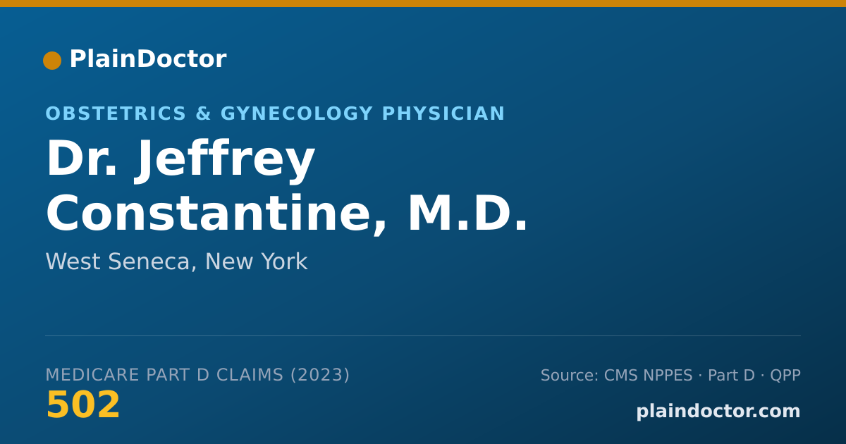 Shareable card for Jeffrey Constantine, M.D. - Obstetrics & Gynecology Physician, West Seneca, NY