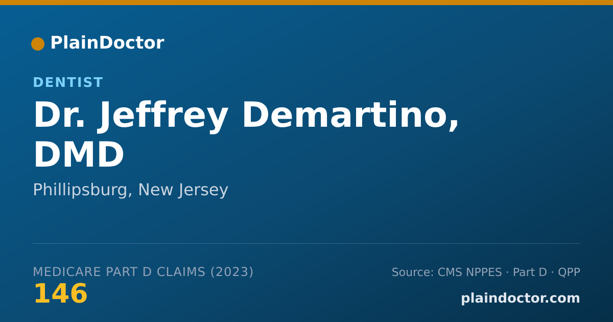 Shareable card for Jeffrey Demartino, DMD - Dentist, Phillipsburg, NJ