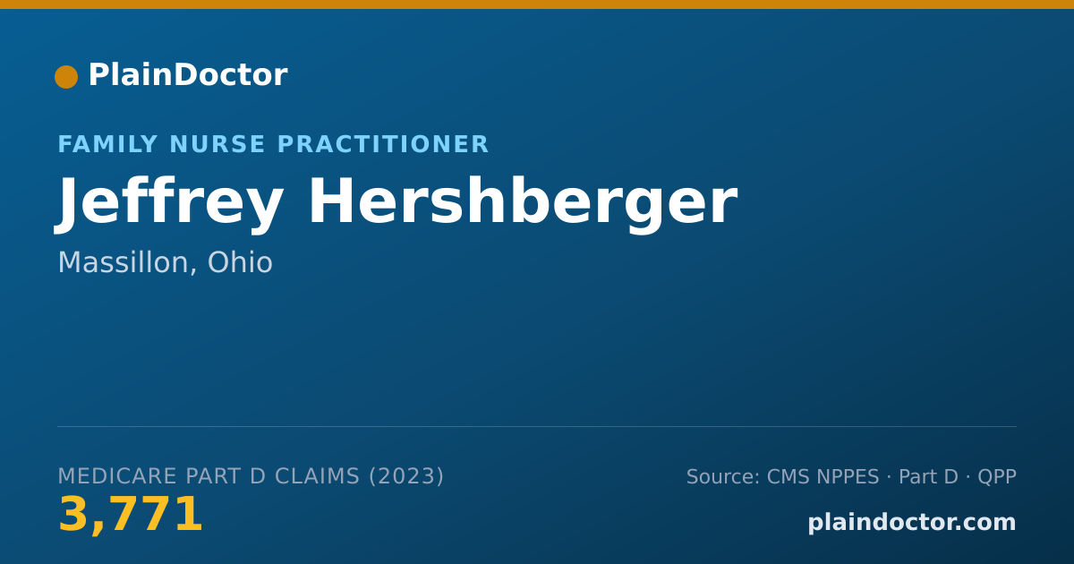 Shareable card for Jeffrey Hershberger - Family Nurse Practitioner, Massillon, OH