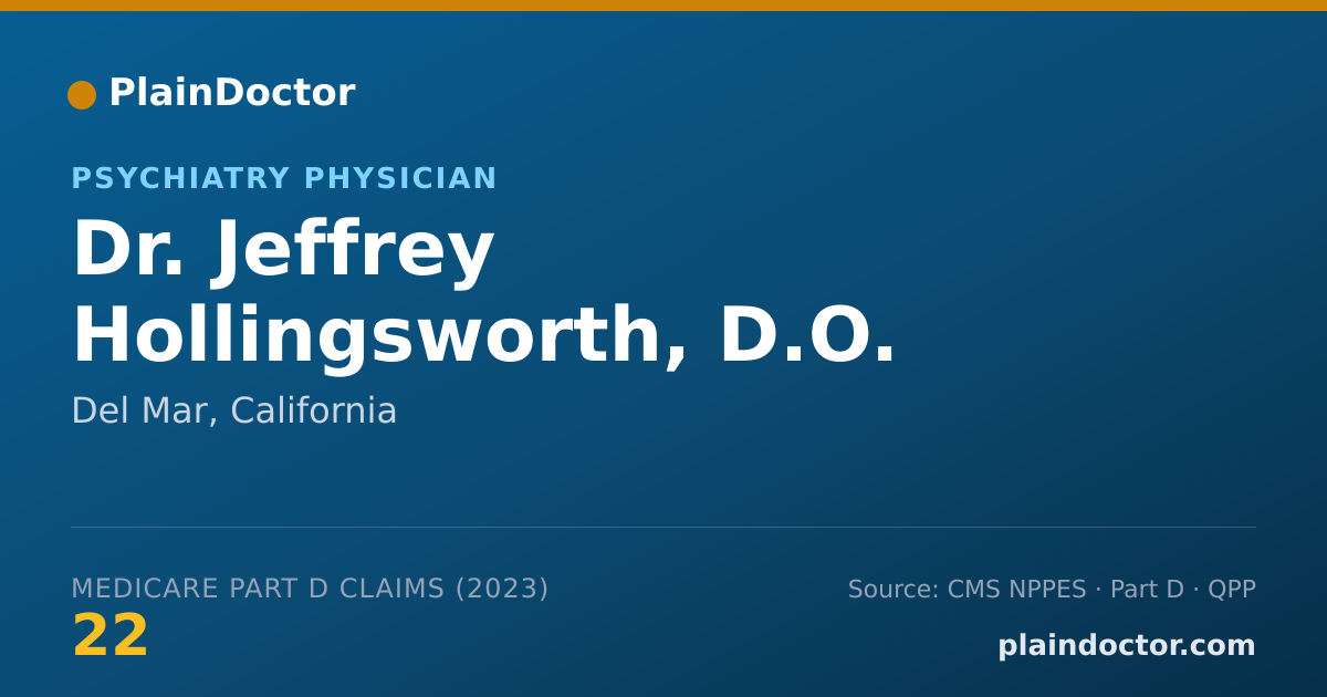 Shareable card for Jeffrey Hollingsworth, D.O. - Psychiatry Physician, Del Mar, CA