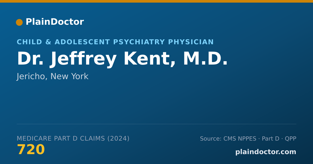 Shareable card for Jeffrey Kent, M.D. - Child & Adolescent Psychiatry Physician, Jericho, NY