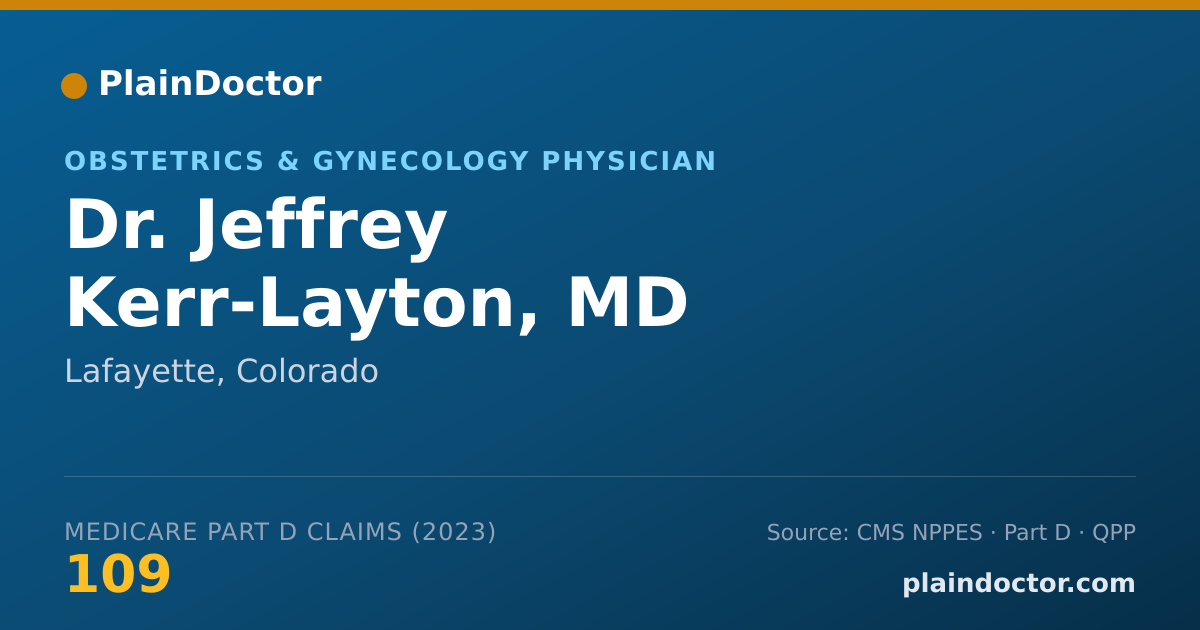 Shareable card for Jeffrey Kerr-Layton, MD - Obstetrics & Gynecology Physician, Lafayette, CO