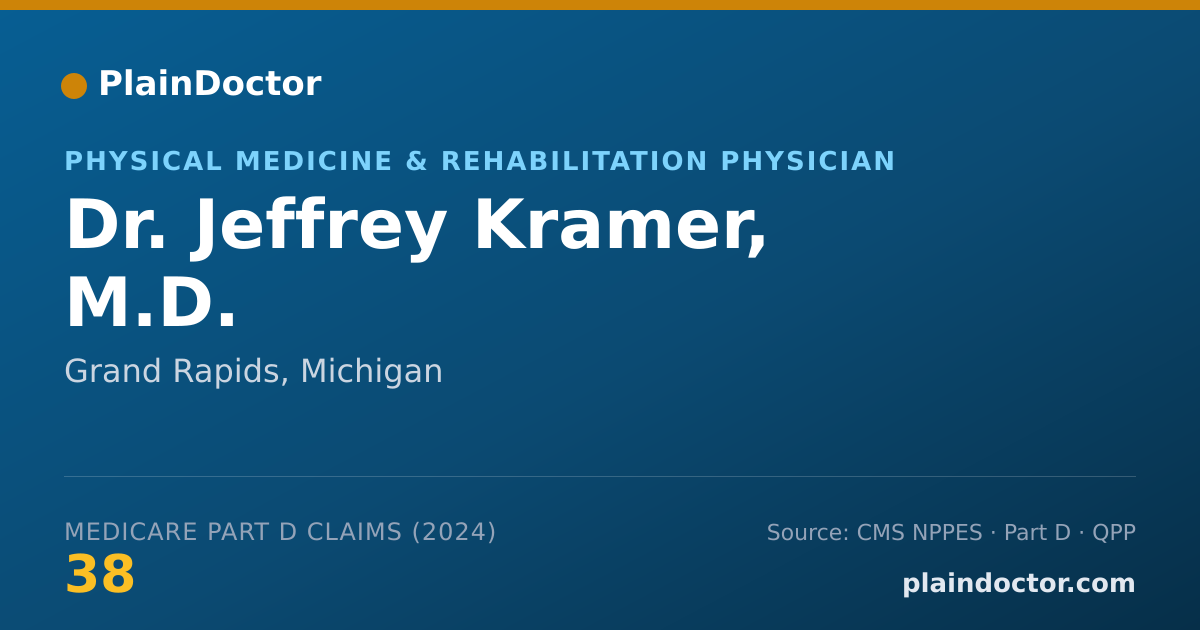 Shareable card for Jeffrey Kramer, M.D. - Physical Medicine & Rehabilitation Physician, Grand Rapids, MI