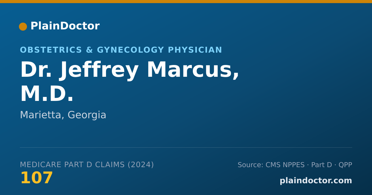 Shareable card for Jeffrey Marcus, M.D. - Obstetrics & Gynecology Physician, Marietta, GA